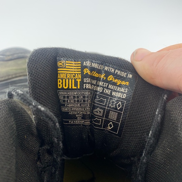 Keen Utility ASTM F2413-18 Men’s Size 8.5D Steel Toe Work/ Hiking Boots - Picture 10 of 10